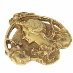 Broche épingle en or