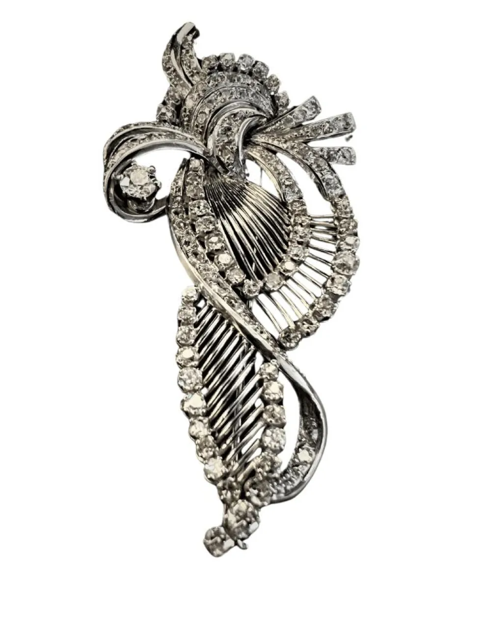 Broche platine 1900 Diamants