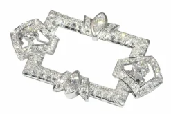 Broche platine, diamant