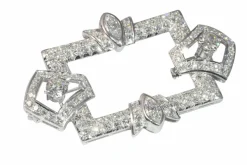 Broche platine, diamant