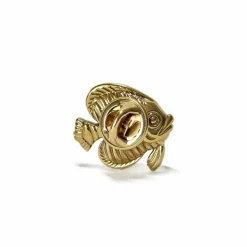 Broche poisson en or jaune
