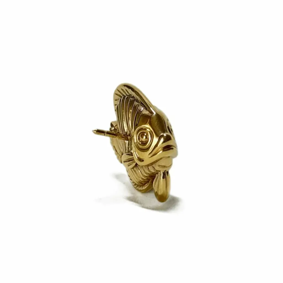 Broche poisson en or jaune