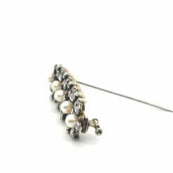 Broche époque Napoleon III - Diamants et perles
