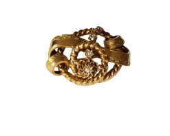 Broche époque Napoléon III Or jaune Diamants