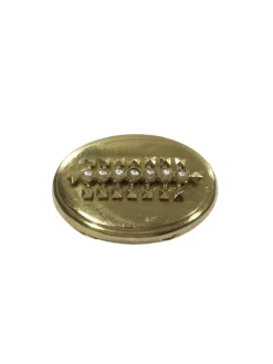 Broche Porte Photo En Or Rose