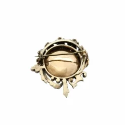 Broche portrait Argent Perles