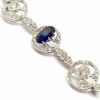 Broche saphir, diamants
