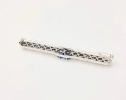 Broche saphirs et diamants