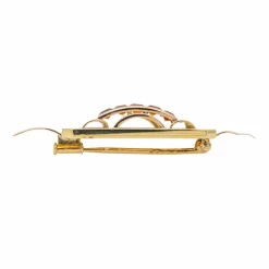 Broche Tank Or jaune Citrine