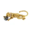 Broche Tigre perle et diamants