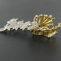 Broche étoiles diamants