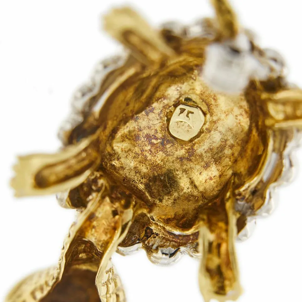 Broche tortue émaillée