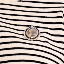 Broche transformable perles et diamants