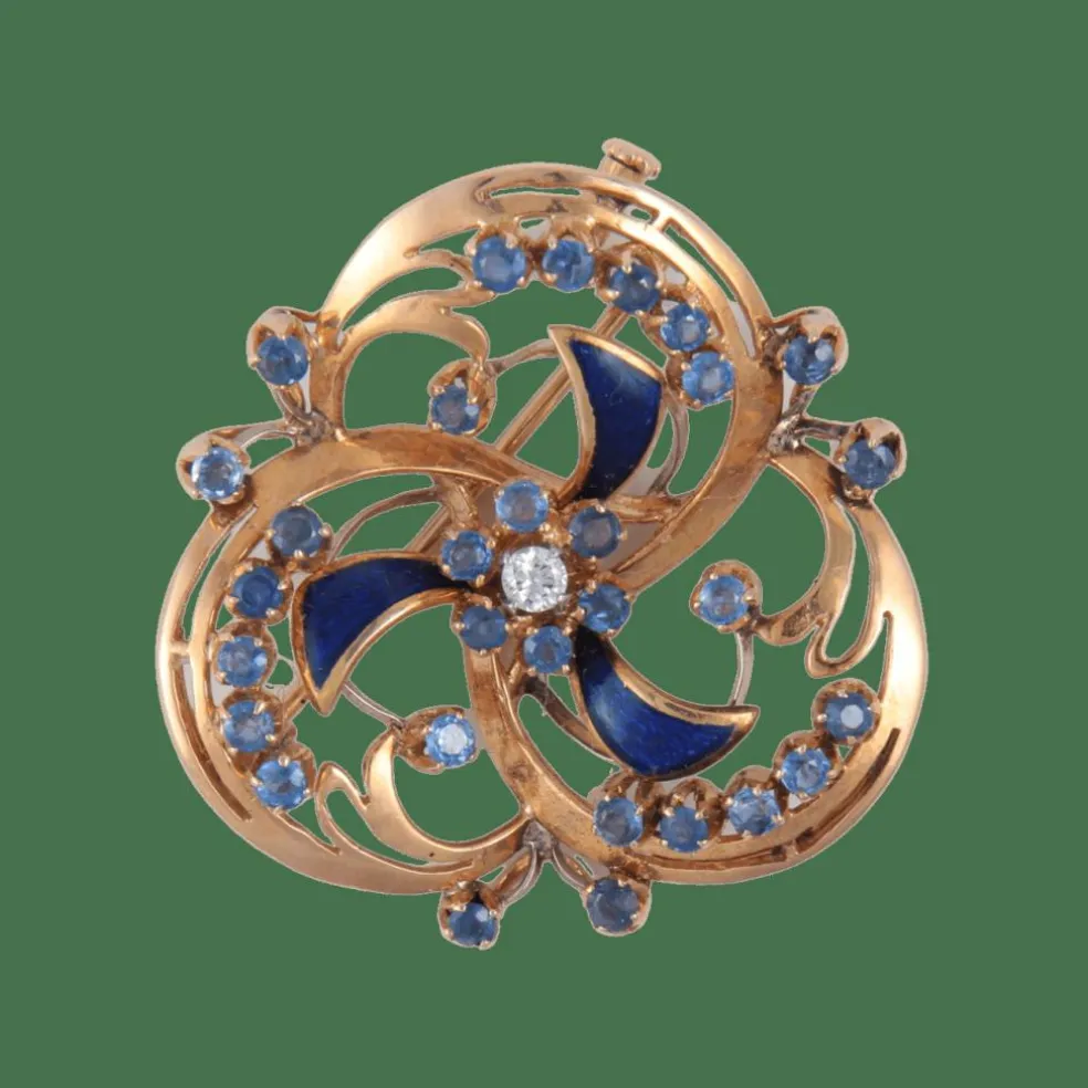 Broche trilobée Napoléon III