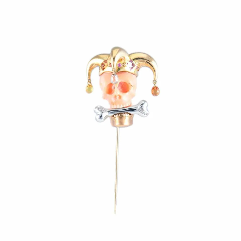 Broche Vanité signée Lorenz Baümer