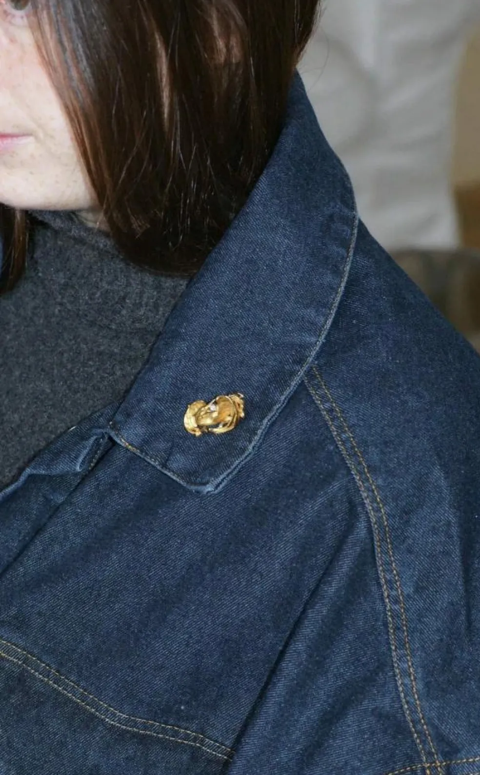 Broche Victorienne Oiseau Or jaune et Diamant