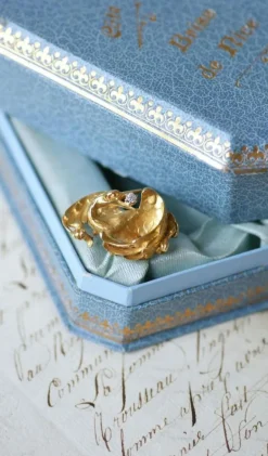 Broche Victorienne Oiseau Or jaune et Diamant