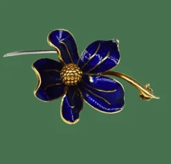 Broche vintage avec émail