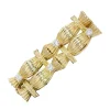 Broche vintage fagots d'or et diamants