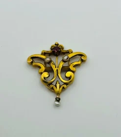 Broche vintage française Art Déco