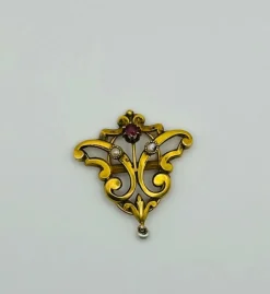 Broche vintage française Art Déco
