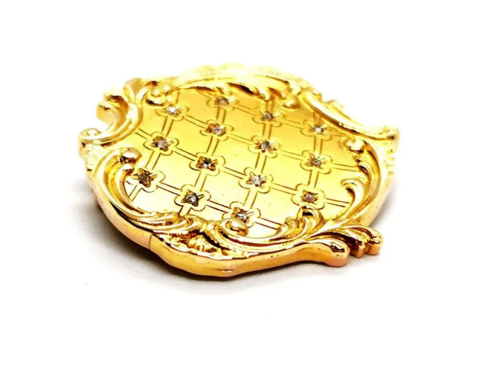 Broche Vintage Or jaune, Or rose Diamant