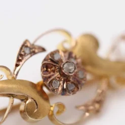 Broche vintage originale et diamants