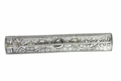 Broche vintage platine diamants et perles