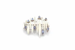 Broche vintage saphirs en or 18k