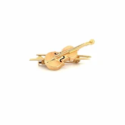 Broche Violon Or Jaune 18k