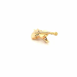 Broche Violon Or Jaune 18k