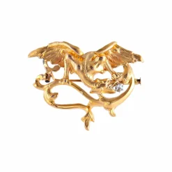 Broche-Pendentif Chimère Art Nouveau