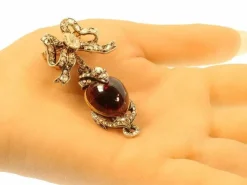 Broche/pendentif diamant