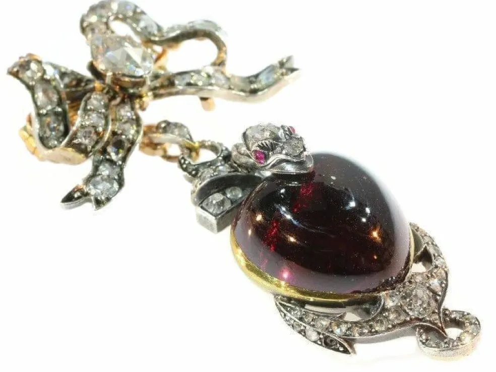 Broche/pendentif diamant