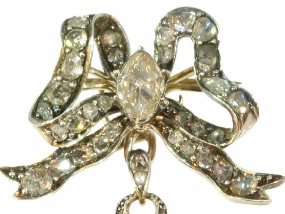 Broche/pendentif diamant
