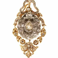 Broche/pendentif diamants