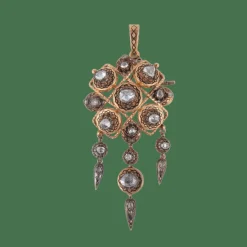 Broche-pendentif Diamants