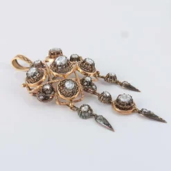 Broche-pendentif Diamants