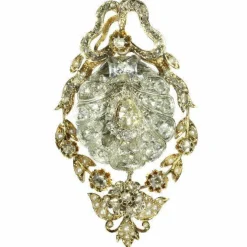 Broche/pendentif diamants