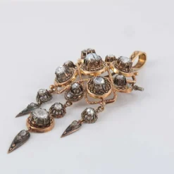 Broche-pendentif Diamants
