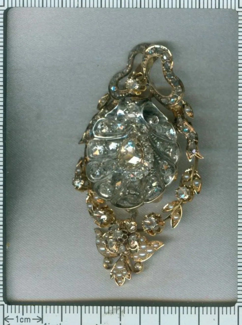 Broche/pendentif diamants