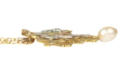 Broche/pendentif, émaillé, diamant