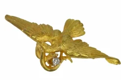 Broche/pendentif or et diamant