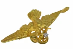 Broche/pendentif or et diamant