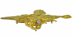 Broche/pendentif or et diamant