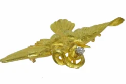 Broche/pendentif or et diamant
