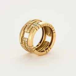 BULGARI - Parentesi - Bague or jaune et diamants