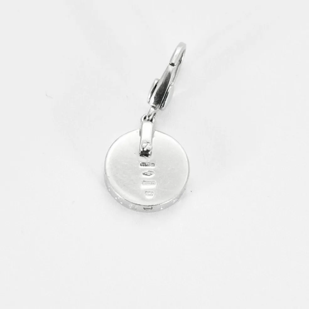 BULGARI - Pendentif Yin & Yang en or gris et onyx