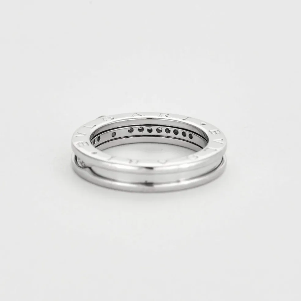 Bulgari, "B.Zero1" Bague solitaire , or gris et diamants