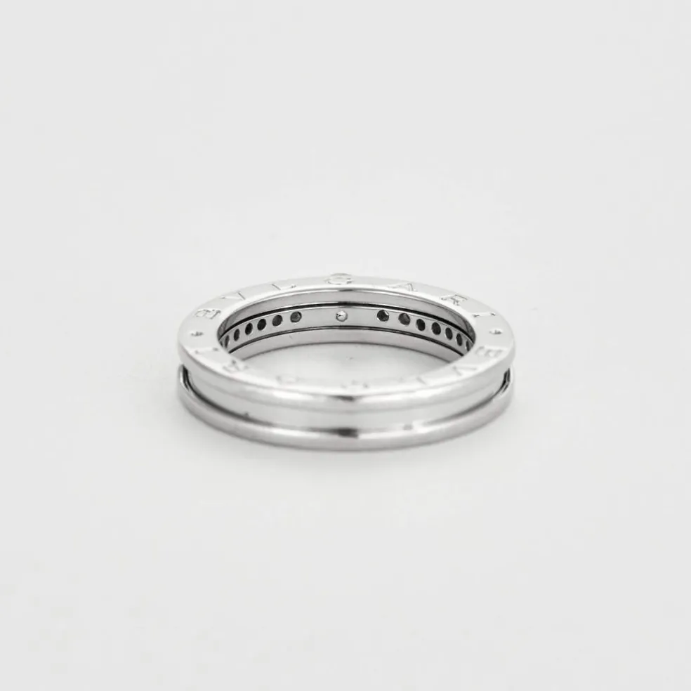 Bulgari, "B.Zero1" Bague solitaire , or gris et diamants